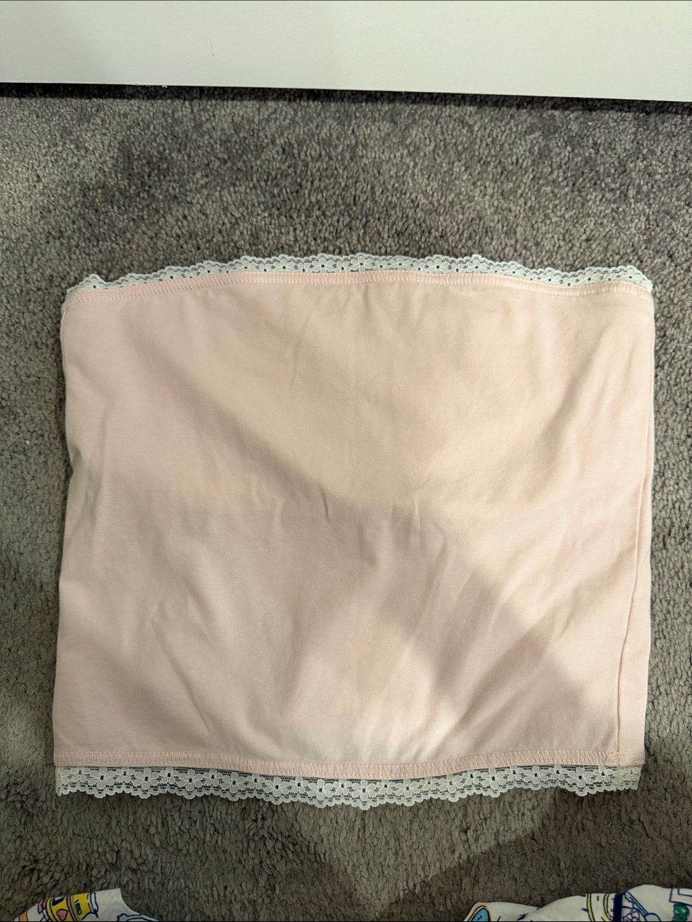 PacSun Blush Pink Lace-Trim Bandeau